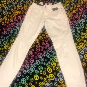 White Ripped Denim Jeans